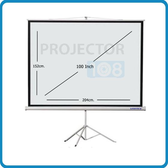VERTEX Tripod Screen 100" อัตราส่วน 4:3