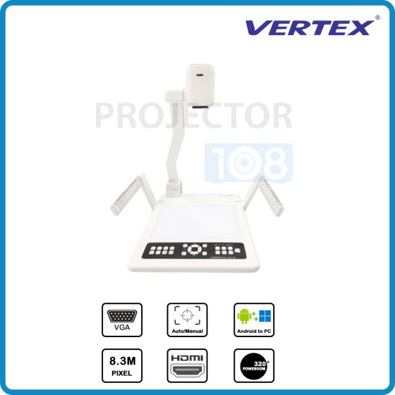 VERTEX D-1408TH Visualizer เครื่องฉายภาพ 3 มิติ (HDMI out)