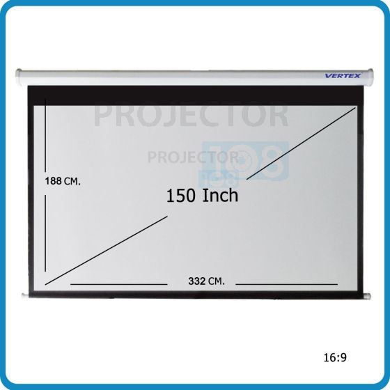 VERTEX Wall Screen 150" อัตราส่วน 16:9