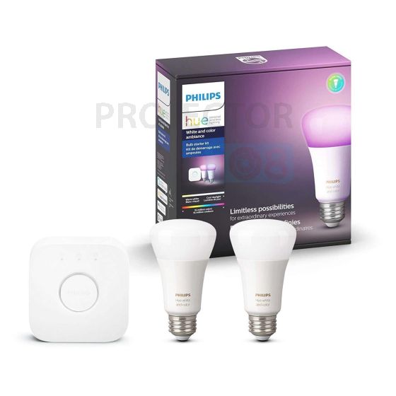 Philips Hue White & Color Ambiance Bulb Starter Kit (A19)