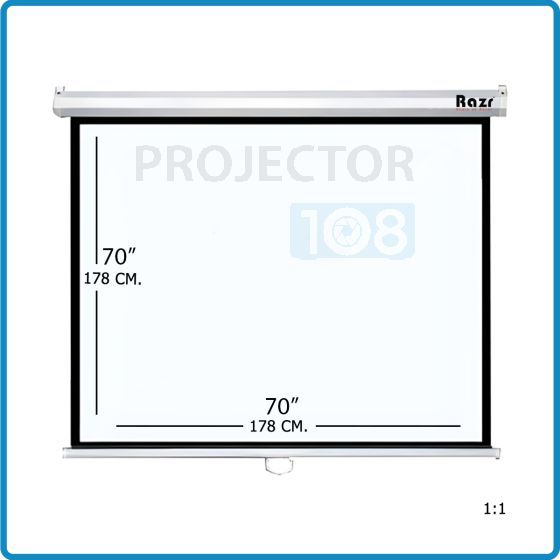 Razr Wall Screen 70" x 70" 1:1