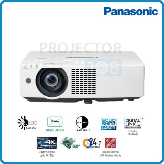 Panasonic PT-VMW61 WXGA LCD Laser Projector