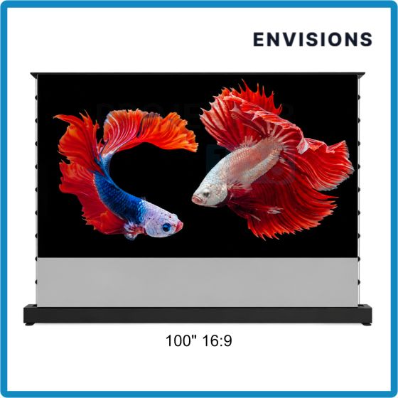 ENVISIONS CineAcoustic Silver 3D Floor Rising Screen 100" 16:9