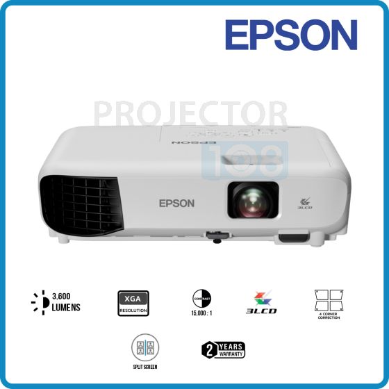 EPSON EB-E10 3LCD Projector (3,600 , XGA)