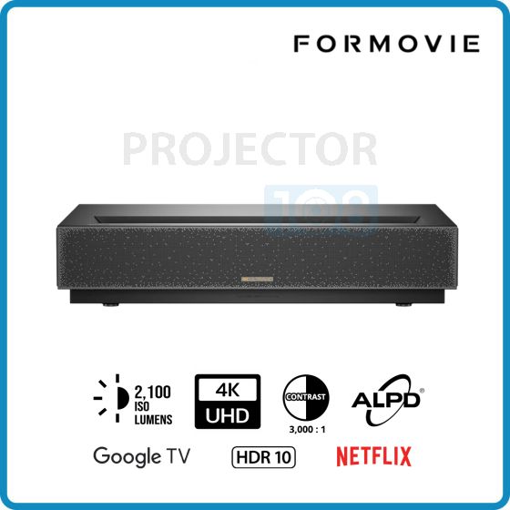 Formovie Cinema Edge DLP Ultra-short Throw Home Laser Projector ( 2,100 ISO Lumens, 4K UHD, Google TV)