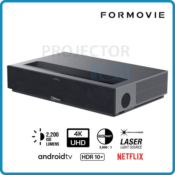 Formovie Theater Premium DLP Ultra-short Throw Home Laser Projector ( 2200 ISO Lumens, 4K UHD, Android TV)