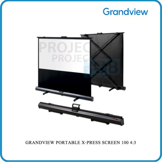 GRANDVIEW Portable X-Press Screen ขนาด 100" อัตราส่วน 4:3