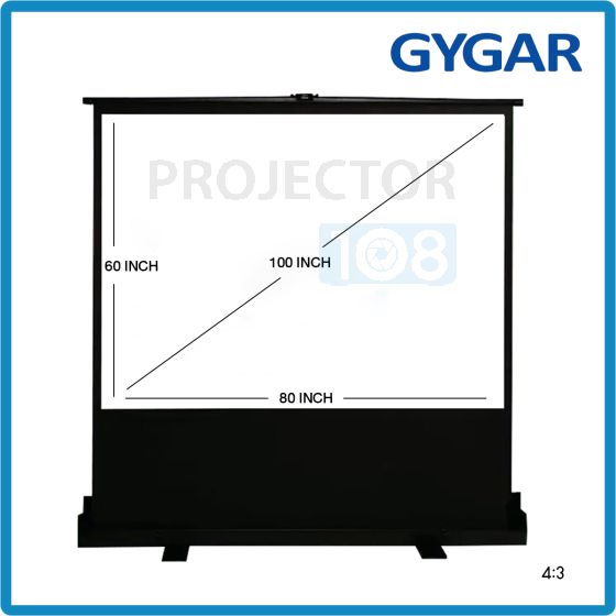GYGAR Portable Floor Screen  100" อัตราส่วน 4:3