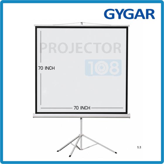 GYGAR Tripod Screen 70" อัตราส่วน 1:1