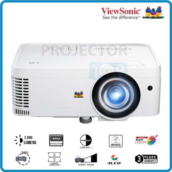 Viewsonic LS550WH DLP Short Throw LED Projector (2,000 , WXGA)