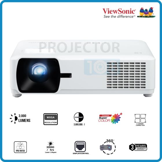Viewsonic LS600W DLP Short Throw LED Projector (3,000,WXGA)