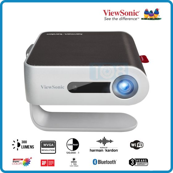 Viewsonic M1+ G2 DLP Smart LED Portable Projector (300 Lumens, WVGA)
