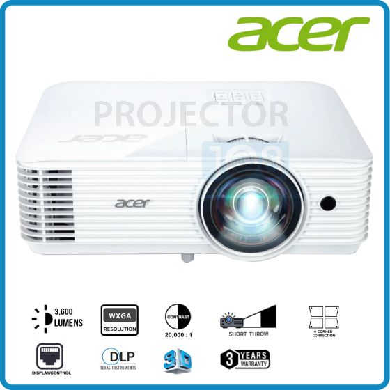 Acer S1386WHN Short Throw DLP Projector ( 3,600 , WXGA )