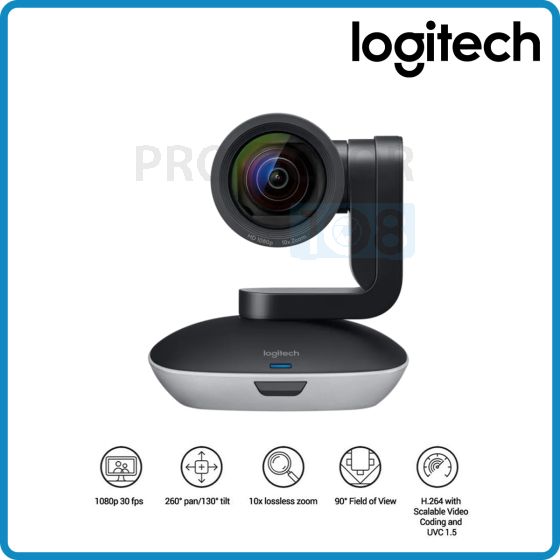 Logitech PTZ PRO 2 Conference Cam กล้องวิดีโอขนาด HD 1080p พร้อมระบบแพน/ก้ม-เงย และระบบซูม