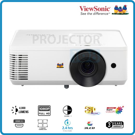 Viewsonic PX704HD Home & Business Projector ( 4,000 ,FULL HD,)