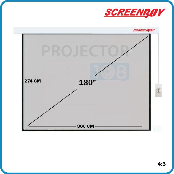 Screenboy Motorized Screen 180" อัตราส่วน 4:3