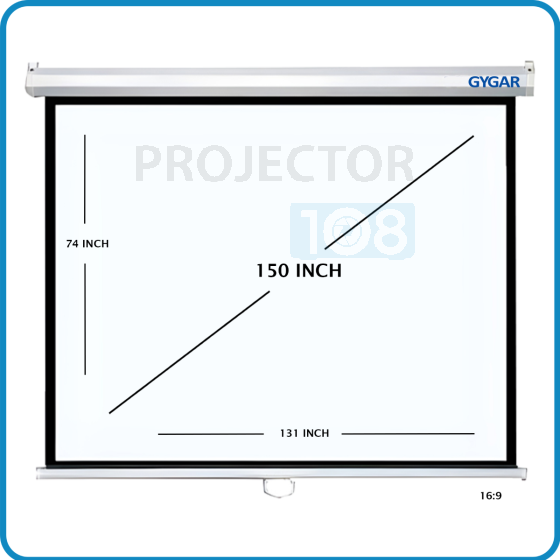 GYGAR Wall Screen 150" อัตราส่วน 16:9