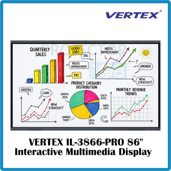 Vertex IL-3866-Pro Interactive Multimedia Display 4K-UHD 86 Inch