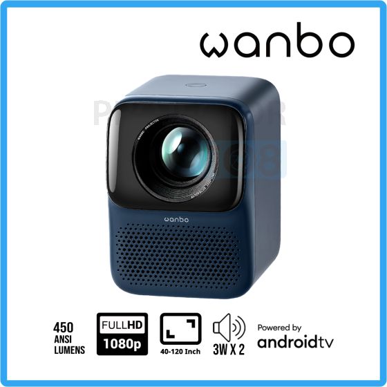 Wanbo T2 Max New Portable LED Projector Left