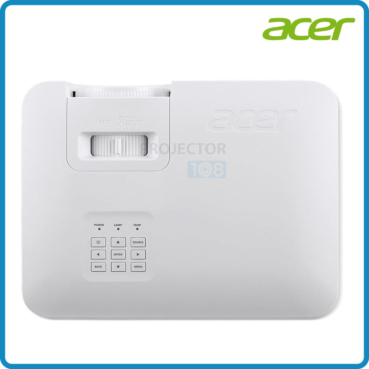 Acer X1226AH XGA 4000 Lumens DLP Projector, Up to 15000 Lamp Life, Built in-Built Speaker