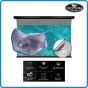 VIVIDSTORM 3D ALR Slimline Motorized Tension 3D (High Gain) Obsidian Long Throw ALR Projector Screen 100 Inch 16:9