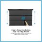 VIVIDSTORM 3D ALR Slimline Motorized Tension 3D (High Gain) Obsidian Long Throw ALR Projector Screen 100 Inch 16:9