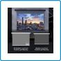 VIVIDSTORM 3D ALR Slimline Motorized Tension 3D (High Gain) Obsidian Long Throw ALR Projector Screen 120 Inch 16:9