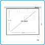 RAZR Motorized Projection Screen 250 Inch Diag 4:3 (EMW-V250S) MW with Remote Control ขนาด 250 นิ้ว อัตราส่วน 4:3 พร้อมรีโมทไร้สาย