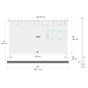 ENVISIONS CineAcoustic Silver 3D Floor Rising Screen 150" 16:9