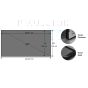 ENVISIONS CineWhite 4K Fixed Frame Screen 100" 16:9 Dimension