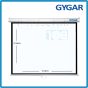 GYGAR Wall Screen  70" อัตราส่วน 1:1