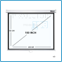 Razr Wall Screen 100" อัตราส่วน 4:3