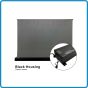 VIVIDSTORM S ALR P Motorized Tension Floor Rising Obsidian Long Throw ALR Perforated Projector Screen 120 Inch
