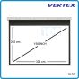Vertex Ceiling Motorized Projection Screen 150" อัตราส่วน 16:10