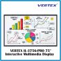Vertex IL-3756-Pro Interactive Multimedia Display 4K-UHD 75 Inch