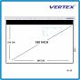 VERTEX Motorized Screen 180" อัตราส่วน 16:10