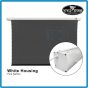 VIVIDSTORM Slimline Motorized Tension Obsidian Perforated ALR Projector Screen 100 Inch 16:9 White
