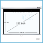 Razr Wall Screen 120" อัตราส่วน 16:10