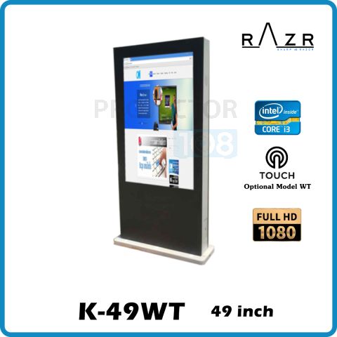RAZR Digital Signage Floor stand 49 นิ้ว ( Windows IR Touch screen ) K-49WT
