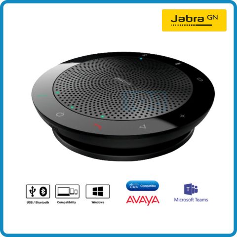 Jabra Speak 510 MS ลำโพงสำหรับห้องประชุม เชื่อมต่อด้วย Bluetooth และ USB