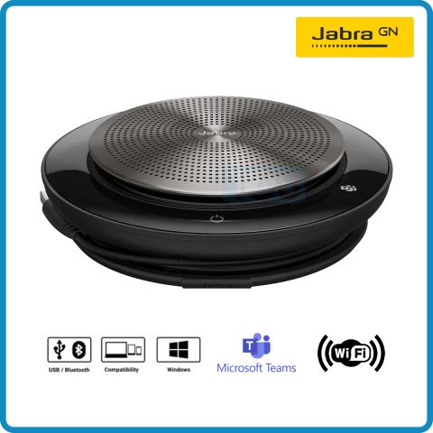 Jabra Speak 750 MS Speakerphone สำหรับการประชุมทางไกล เชื่อมต่อด้วย Bluetooth และ USB
