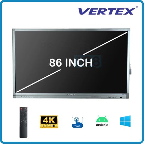 Interactive Flat Panel (จออัจฉริยะ) ขนาด 86 นิ้ว ยี่ห้อ Vertex รุ่น IL-3865 PRO