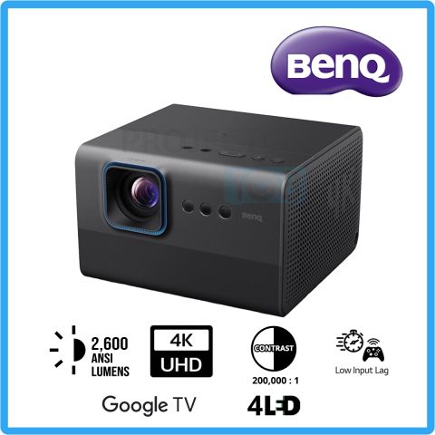 BenQ GP520 DLP 4LED Smart Projector (2,600 ANSI Lumens ,4K UHD, Google TV)  