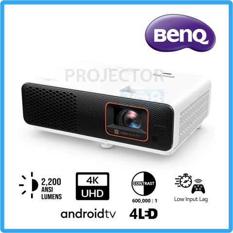 BenQ X500i DLP 4LED 4K Smart Gaming Projector (2,200 ANSI Lumens, Android TV)