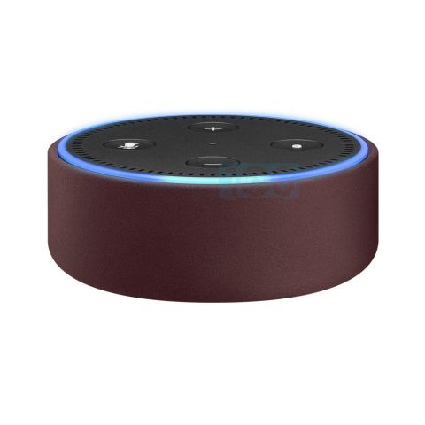 Amazon Echo Dot Case (first Echo Dot 2nd Generation only)-Merlot Leather