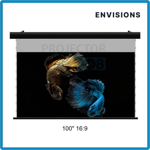 ENVISIONS CineAcoustic Silver 3D Drop Down Screen 100" 16:9