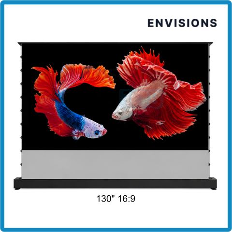 ENVISIONS CineAcoustic Silver 3D Floor Rising Screen 130" 16:9