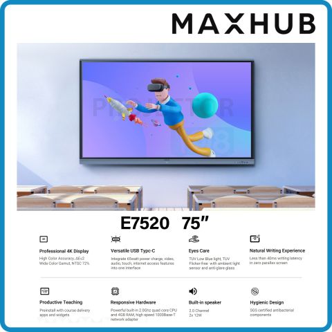 MAXHUB Interactive Flat Panel E2 Series E7520 