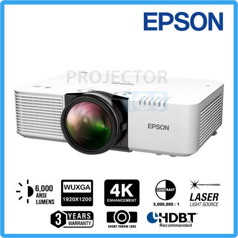 Epson EB-L690SE 3LCD Short Throw Large Venue Laser Projector Left