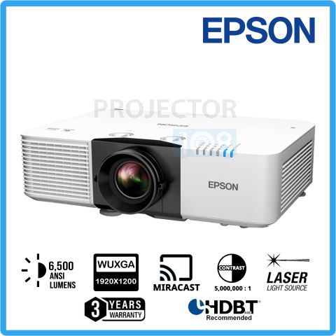 Epson EB-L690U 3LCD Large Venue Laser Projector (6,500 ANSI Lumens, WUXGA)